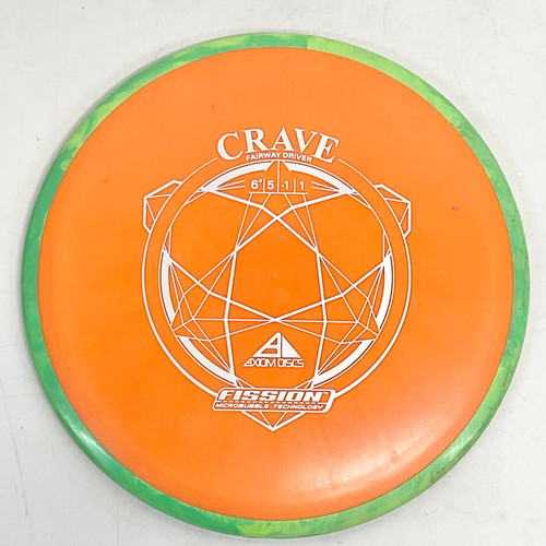 Used Axiom CRAVE FISSION Disc Golf Driver Orange 174g 11805-S000064030