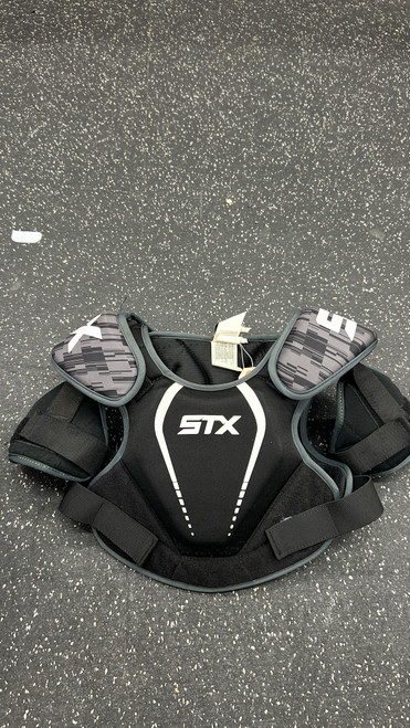 Used STX STALLION 75 Lacrosse Shoulder Pads Black MD 11162-C000432026