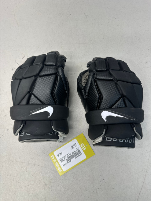 Used Nike VAPOR SELECT Lacrosse Gloves Mens Black MD 11835-S000196517