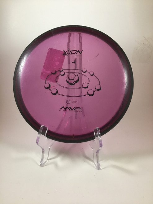 Vist Large View of Product Image Which is Used MVP PROTON ION Disc Golf Putter Purple 169g
