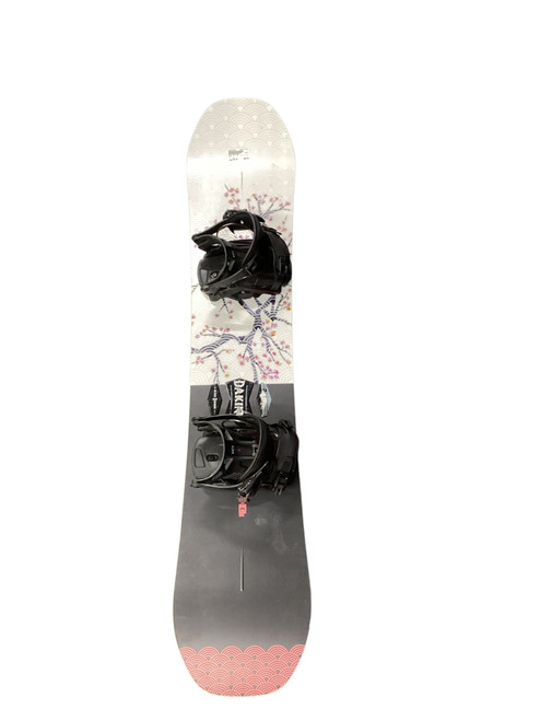 Vist Large View of Product Image Which is Used Rome SDS ROYAL Womens Snowboard/Bindings White 144 cm