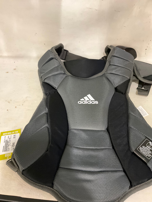 Used Adidas CHEST PROTECTOR Catchers Chest Protector Grey Intermed 11790-S000046695