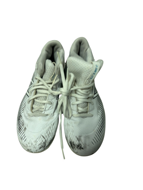 Used New Balance FREEZE Lacrosse Cleats White Junior 05.5 11731-S000143393