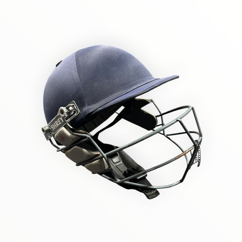 Vist Large View of Product Image Which is Used Batting Helmet w/Mask Navy Blue MD