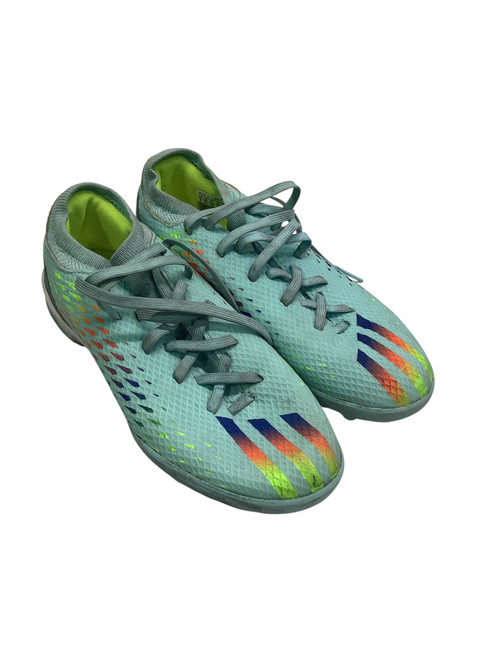 Used Adidas Soccer Turf Shoes Teal Junior 04 11347-S000251126