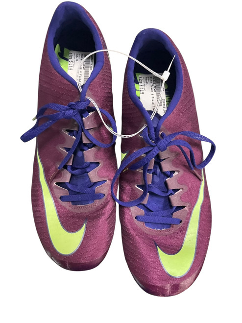 Used Nike Track & Field Cleats Adult Maroon Senior 11.5