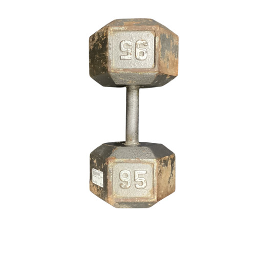 Vist Large View of Product Image Which is Used Hex Dumbbell (Each) 95 lb 11479-S000398628