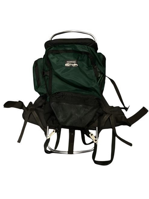 Used Jansport EXTERNAL FRAME External Frame Backpack Green 11845-S000030956