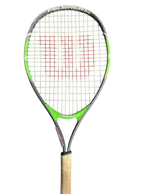 Vist Large View of Product Image Which is Used Wilson 23 FEDERER Junior Tennis Racquet Green 23"