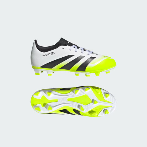 New ADIDAS PREDATOR CLUB FG/MG-4 WHT/BLK/YLW 11147-ADIJH8868-040