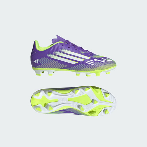 Vist Large View of Product Image Which is New ADIDAS F50 CLUB FG/MG-1.5 PUR/YLW/WHT 11147-ADIJI0030-015