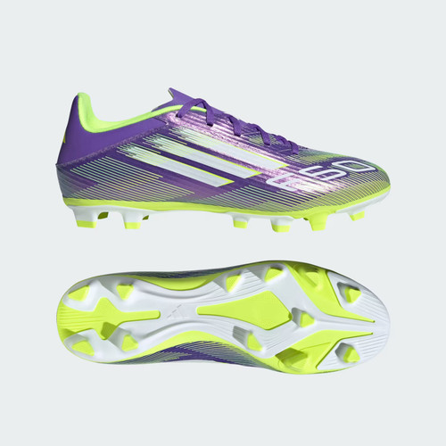 New ADIDAS F50 CLUB FG/MG-7 PUR/YLW/WHT 11147-ADIJI0043-070