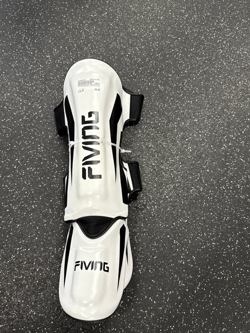 Used FIVING MARTIAL ARTS SHIN PADS Martial Arts Shin Pads White Senior 11726-S000283546