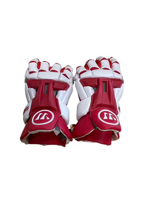 Used Warrior BURN XP Lacrosse Gloves Mens Red 12" 11512-S000224528