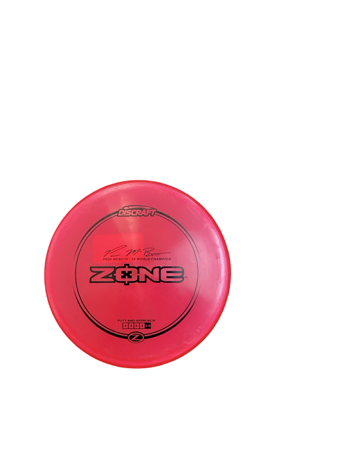 Used Discraft ZONE Z LINE Disc Golf Putter Red 11649-S000147191