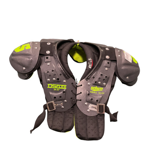 Used Schutt 12-13 DS FLEX FB Shoulder Pads Black SM 11813-S000328017