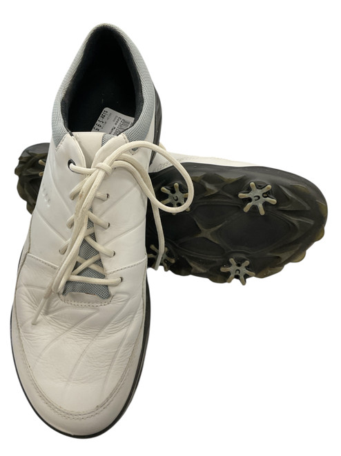 Vist Large View of Product Image Which is Used Ecco Mens Golf Shoes White Senior 9.5