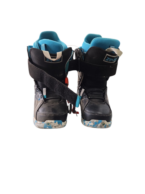 Used Burton ZIPLINE Girls Snowboard Boots Black Senior 7 11617-S000328157