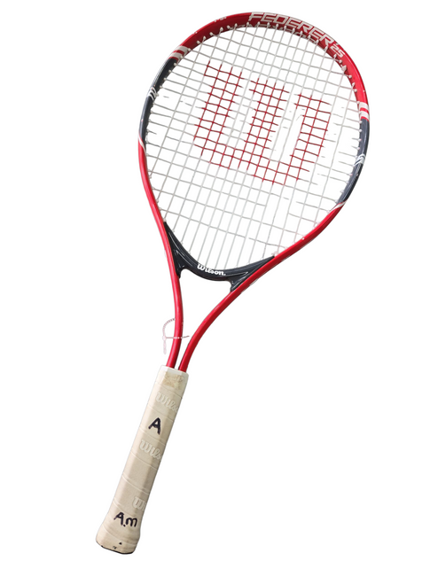 Vist Large View of Product Image Which is Used Wilson FEDERER 25 Junior Tennis Racquet Red 25" 11617-S000328155