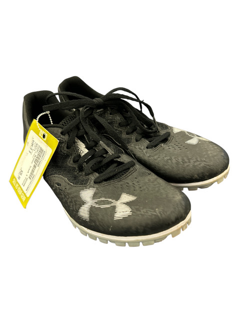 Vist Large View of Product Image Which is Used Under Armour Track & Field Cleats Adult Black Senior 8