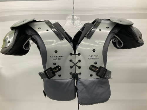 Used Douglas COMMANDO FB Shoulder Pads Grey LG 11836-S000028401