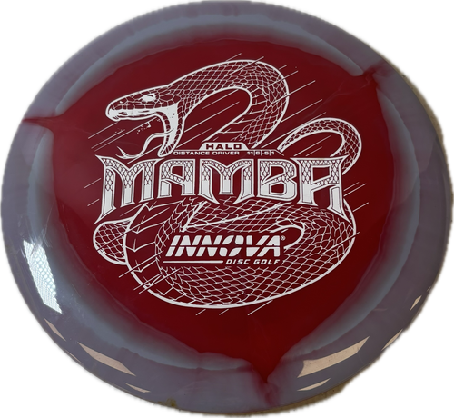 Vist Large View of Product Image Which is Used Innova HALO MAMBA Disc Golf Driver Red