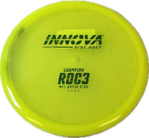 Used Innova CHAMPION ROC3 Disc Golf Mid Range Yellow 11894-S000030086