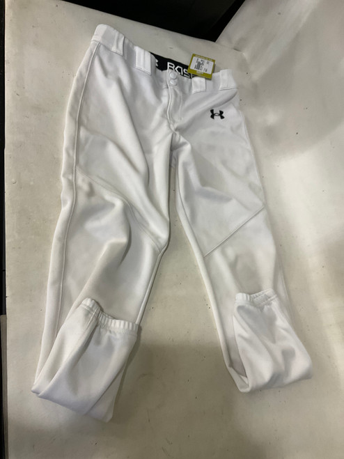 Vist Large View of Product Image Which is Used Under Armour BASEBALL PANTS YLG BB/SB Pant Boys White LG 11790-S000046757