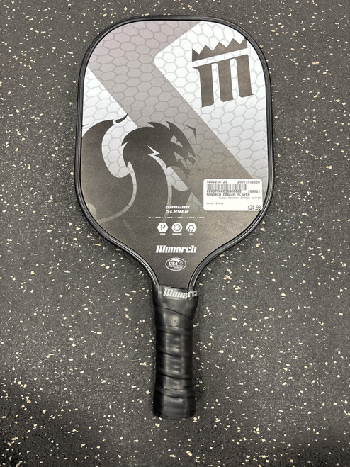 Used MONARCH DRAGON SLAYER Pickleball Racquet Black 10558-S000238725