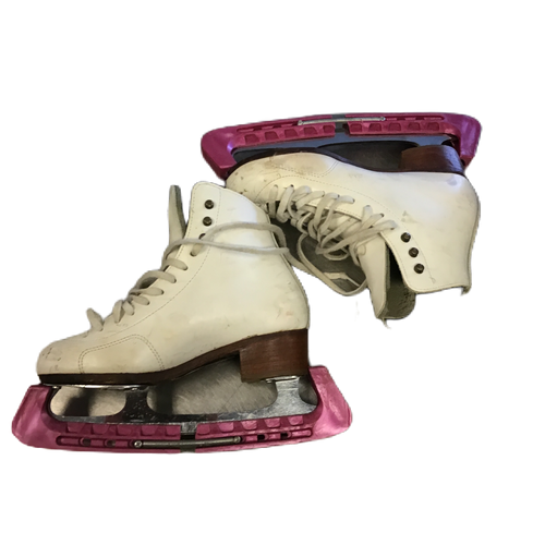 Vist Large View of Product Image Which is Used Riedell Girls Figure Skate White Junior 02.5 11730-S000066028