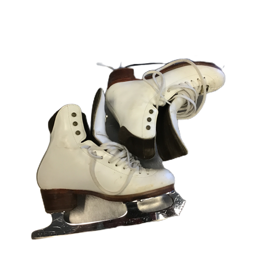 Vist Large View of Product Image Which is Used Riedell Girls Figure Skate White Junior 04 11730-S000066029