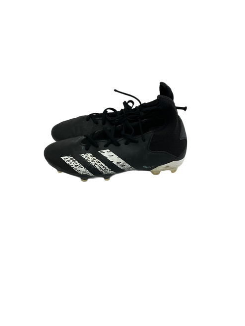 Used Adidas Ppredator Jr 3 Black Soccer Cleats 11692-S000138772