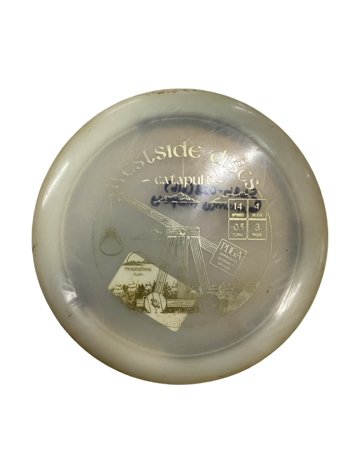 Used Westside MOONSHINE CATAPULT Disc Golf Driver White 11613-S000163810