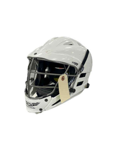 Vist Large View of Product Image Which is Used Cascade CASCADE CS-R Lacrosse Helmet White Fits all