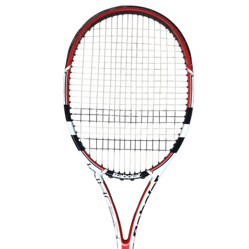 Vist Large View of Product Image Which is Used Babolat PURE STORM Adult Tennis Racquet Red 4 3/8"