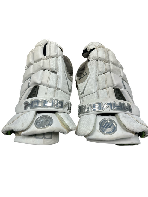 Used Maverik M4 Lacrosse Gloves Mens White 13" 11747-S000269836