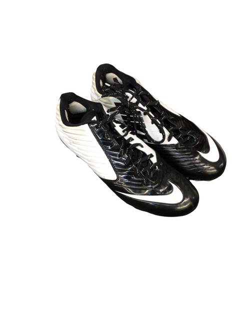 Used Nike Adult FB Cleats Black And White Senior 11.5 11799-S000195863