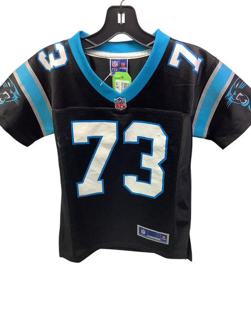 Used Reebok PANTHERS MICHAEL OHER JERSEY FB Top Youth Black SM 11347-S000251192