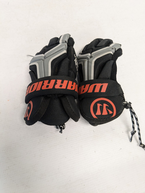 Used Warrior BURN GLOVES Lacrosse Gloves Junior Black XS 11821-S000025986