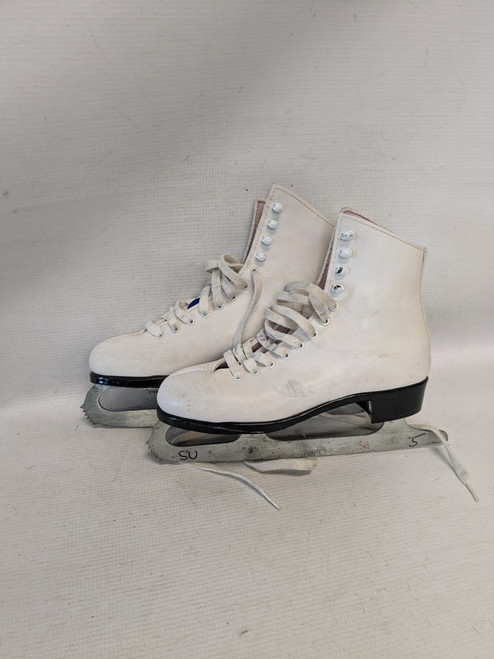 Used Lange CLASSIC WomensFigure Skate White Senior 5 11821-S000025984