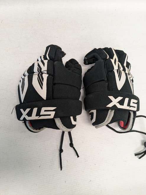 Used STX STINGER Lacrosse Gloves Junior Black XS 11821-S000025988