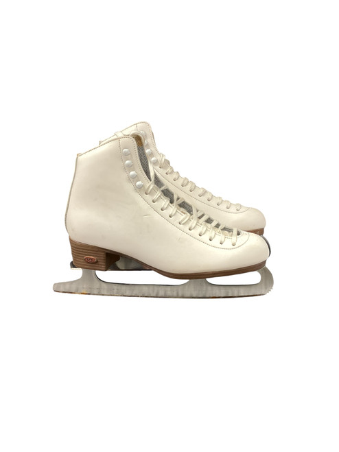 Used Riedell 117 SZ 8.5 WomensFigure Skate White Senior 8.5 11814-S000375694