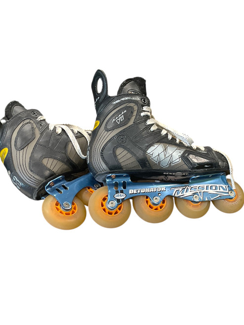 Used Mission PROTO VI Senior Aggressive Skates Black Senior 8 11856-S000021212