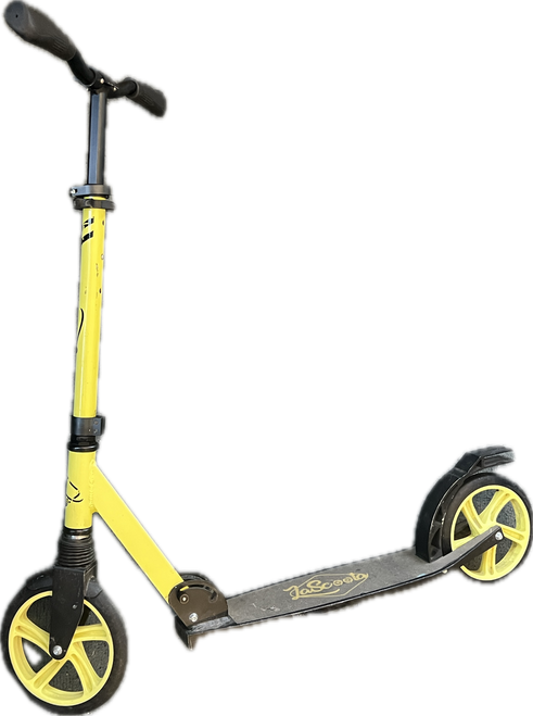 Used LA SCOOTA NEON GREEN Scooter White