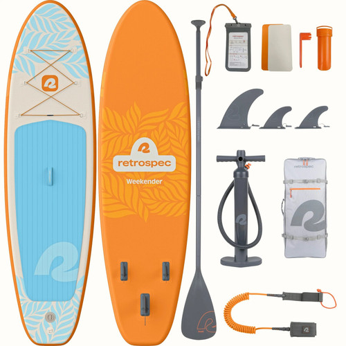Vist Large View of Product Image Which is New RETRO WEEKENDER II 10'6" iSUP CREAMSICLE stand up paddleboard