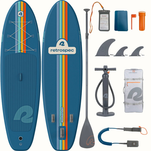 Vist Large View of Product Image Which is New RETROSPEC WEEKENDER II 10'6" iSUP NAVY ZION stand up paddleboard