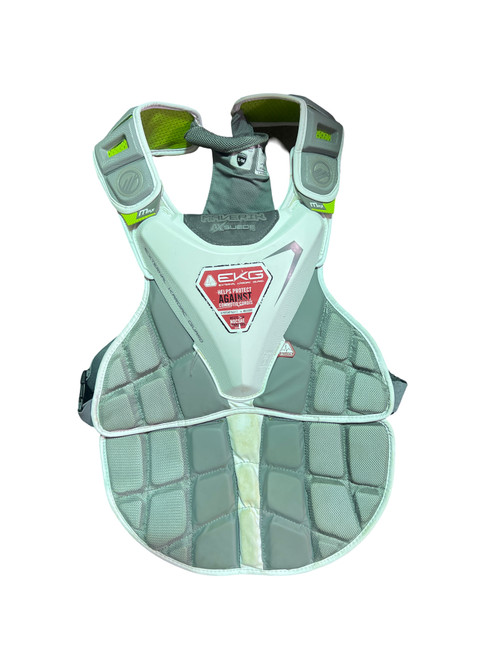 Used Maverik EKG GOALIE Lacrosse Shoulder Pads Grey S/M 11724-S000215026