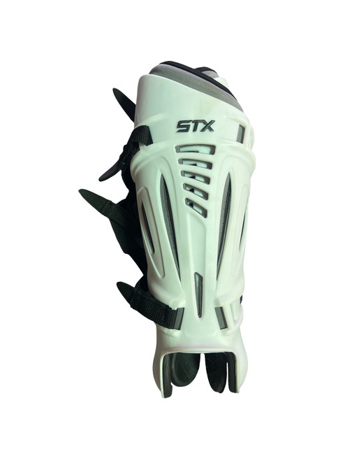 Used STX GOALIE SHIN LAX Goalie Shin Y White SM 11724-S000215027