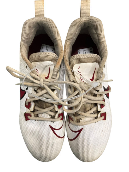 Used Nike Adult FB Cleats White Senior 7