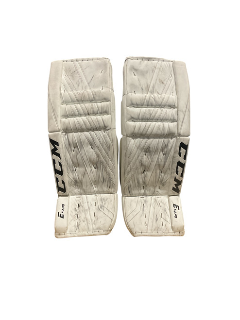 Used CCM E 4.9 Goalie Leg Pads Senior Orange 33" 11512-S000224578